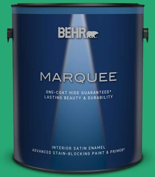 BEHR MARQUEE 1 gal. #470B-5 Garden Medley Satin Enamel Interior Paint & Primer