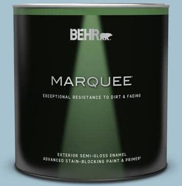 BEHR MARQUEE 1 qt. #550E-3 Viking Semi-Gloss Enamel Exterior Paint & Primer