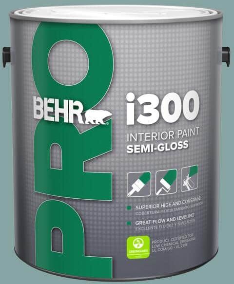 BEHR PRO 1 gal. #PPU13-08 Venus Teal Semi-Gloss Interior Paint