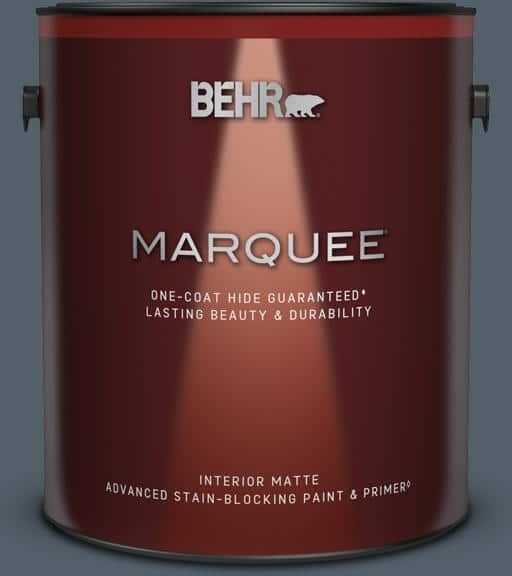 BEHR MARQUEE 1 gal. #ECC-35-3 Thunder Bay Matte Interior Paint & Primer