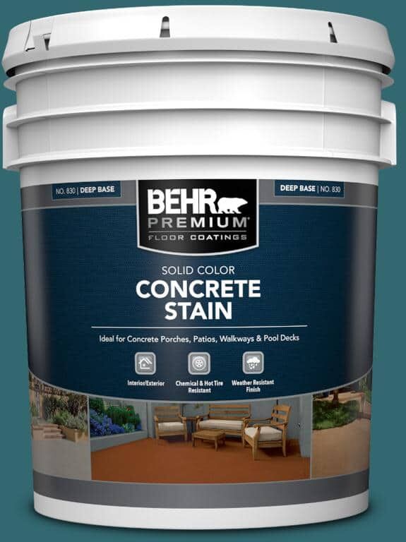 BEHR PREMIUM 5 gal. #PFC-50 Mon Stylo Solid Color Flat Interior/Exterior Concrete Stain