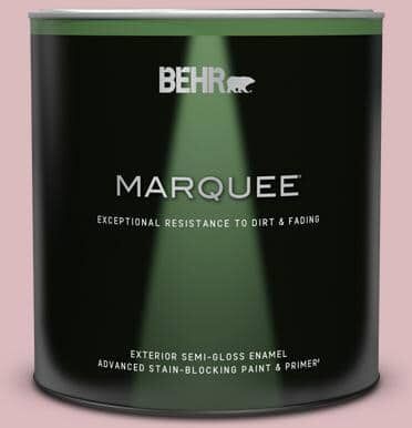 BEHR MARQUEE 1 qt. #S130-2 Shy Smile Semi-Gloss Enamel Exterior Paint & Primer