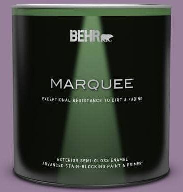 BEHR MARQUEE 1 qt. #670D-6 Mixed Berries Semi-Gloss Enamel Exterior Paint & Primer