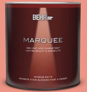 BEHR MARQUEE 1 qt. #P180-4 Guava Jelly Matte Interior Paint & Primer