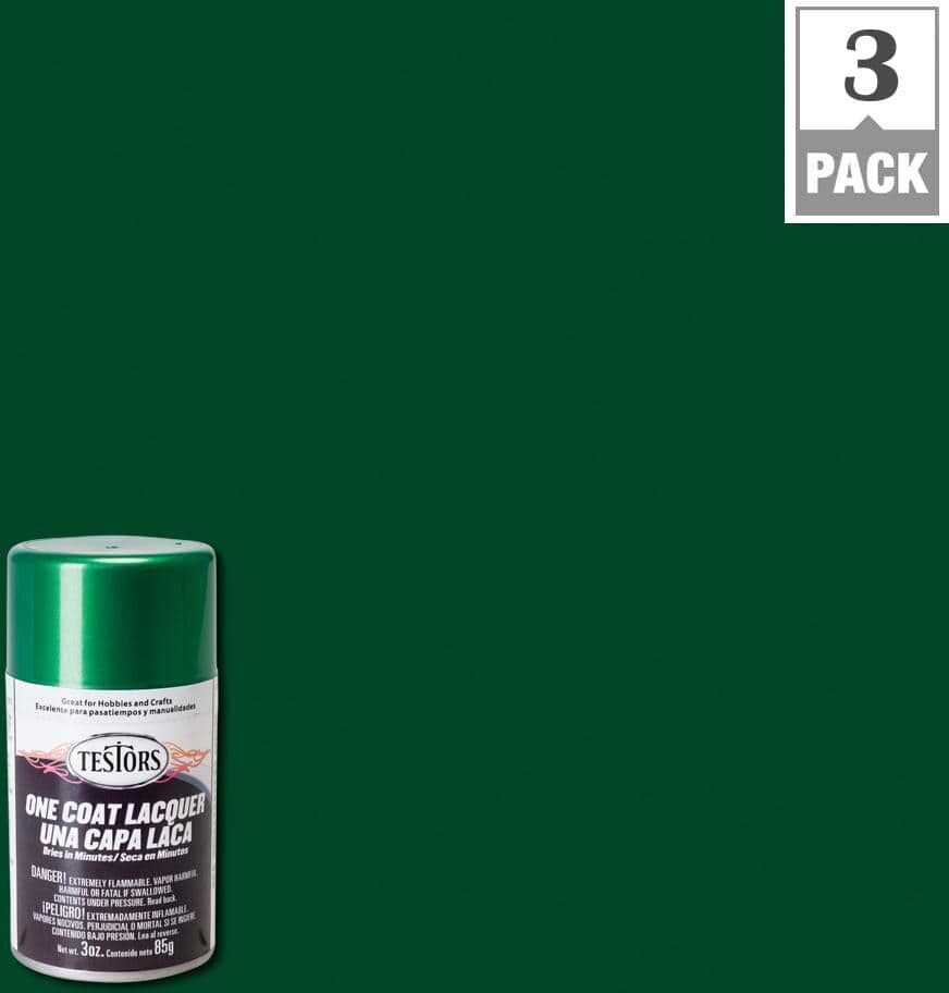 Testors 3 oz. Mystic Emerald Lacquer Spray Paint (3-Pack)