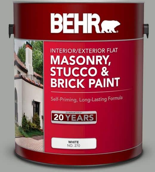 BEHR 1 gal. #PPU25-16 Chain Reaction Flat Masonry, Stucco and Brick Interior/Exterior Paint