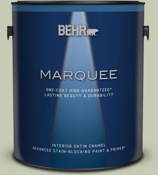 BEHR MARQUEE 1 gal. #420E-3 Spring Hill Satin Enamel Interior Paint & Primer