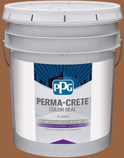 Perma-Crete Color Seal 5 gal. PPG1070-7 Cinnamon Stick Satin Interior/Exterior Concrete Stain