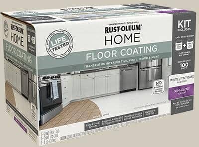 Rust-Oleum Home 1 qt. Cake Batter Interior Floor Base Semi-Gloss Clear Coating Kit