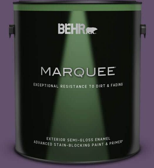 BEHR MARQUEE 1 gal. #660D-7 Blackberry Farm Semi-Gloss Enamel Exterior Paint & Primer