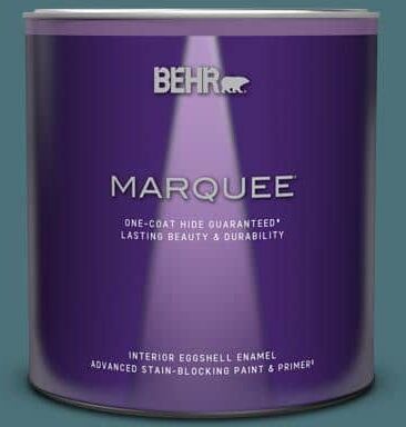 BEHR MARQUEE 1 qt. #S450-6 Tornado Season One-Coat Hide Eggshell Enamel Interior Paint & Primer