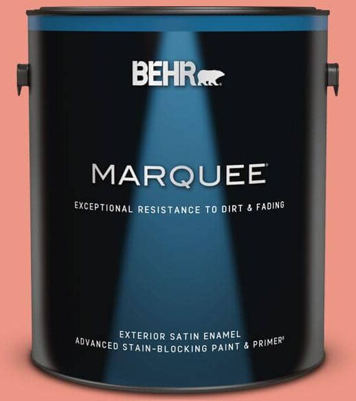 BEHR MARQUEE 1 gal. #P180-4 Guava Jelly Satin Enamel Exterior Paint & Primer