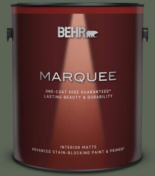 BEHR MARQUEE 1 gal. #T13-16 Pine Cone Pass Matte Interior Paint & Primer