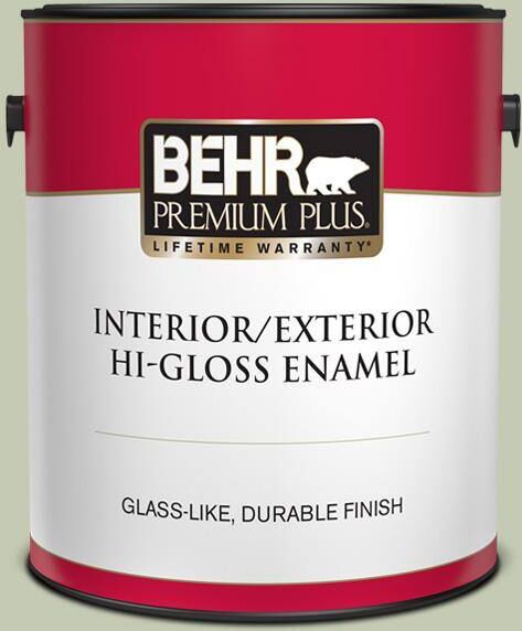 BEHR PREMIUM PLUS 1 gal. #420E-3 Spring Hill Hi-Gloss Enamel Interior/Exterior Paint