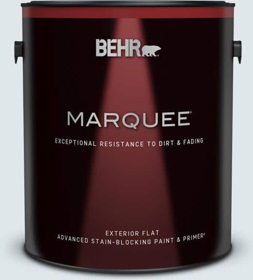 BEHR MARQUEE 1 gal. #570E-1 Glass Bead Flat Exterior Paint & Primer