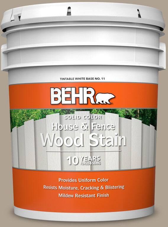 BEHR 5 gal. #730D-4 Garden Wall Solid Color House and Fence Exterior Wood Stain