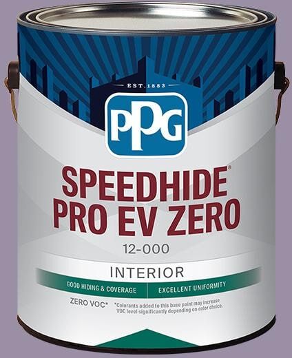 Speedhide Pro EV Zero 1 gal. PPG1174-5 Smoky Grape Eggshell Interior Paint