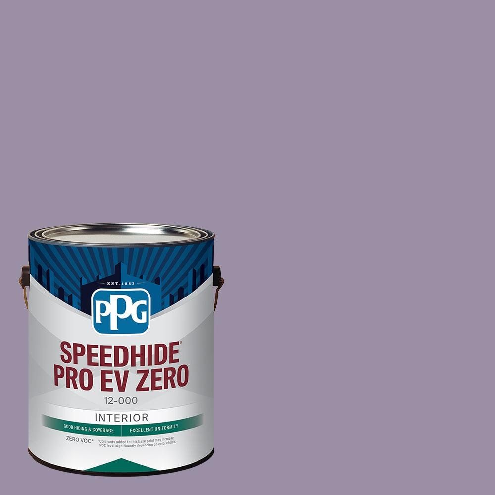 Speedhide Pro EV Zero 1 gal. PPG1174-5 Smoky Grape Semi-Gloss Interior Paint