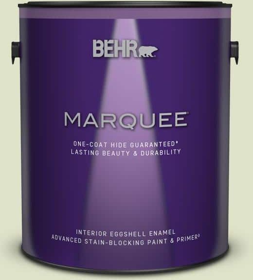 BEHR MARQUEE 1 gal. #M350-2 Aloe Nectar Eggshell Enamel Interior Paint & Primer