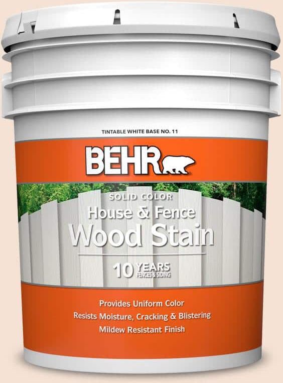 BEHR 5 gal. #270E-1 Orange Confection Solid Color House and Fence Exterior Wood Stain