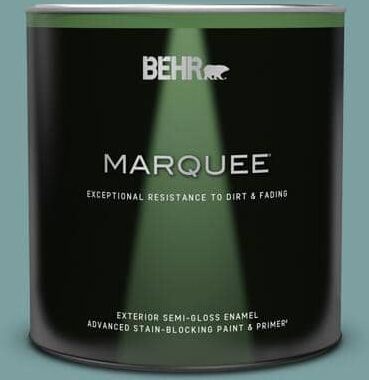 BEHR MARQUEE 1 qt. #S440-4 Tower Bridge Semi-Gloss Enamel Exterior Paint & Primer