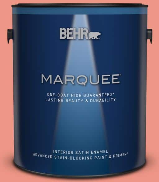 BEHR MARQUEE 1 gal. #P180-4 Guava Jelly Satin Enamel Interior Paint & Primer