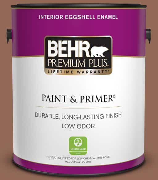 BEHR PREMIUM PLUS 1 gal. #S190-6 Rio Rust Eggshell Enamel Low Odor Interior Paint & Primer