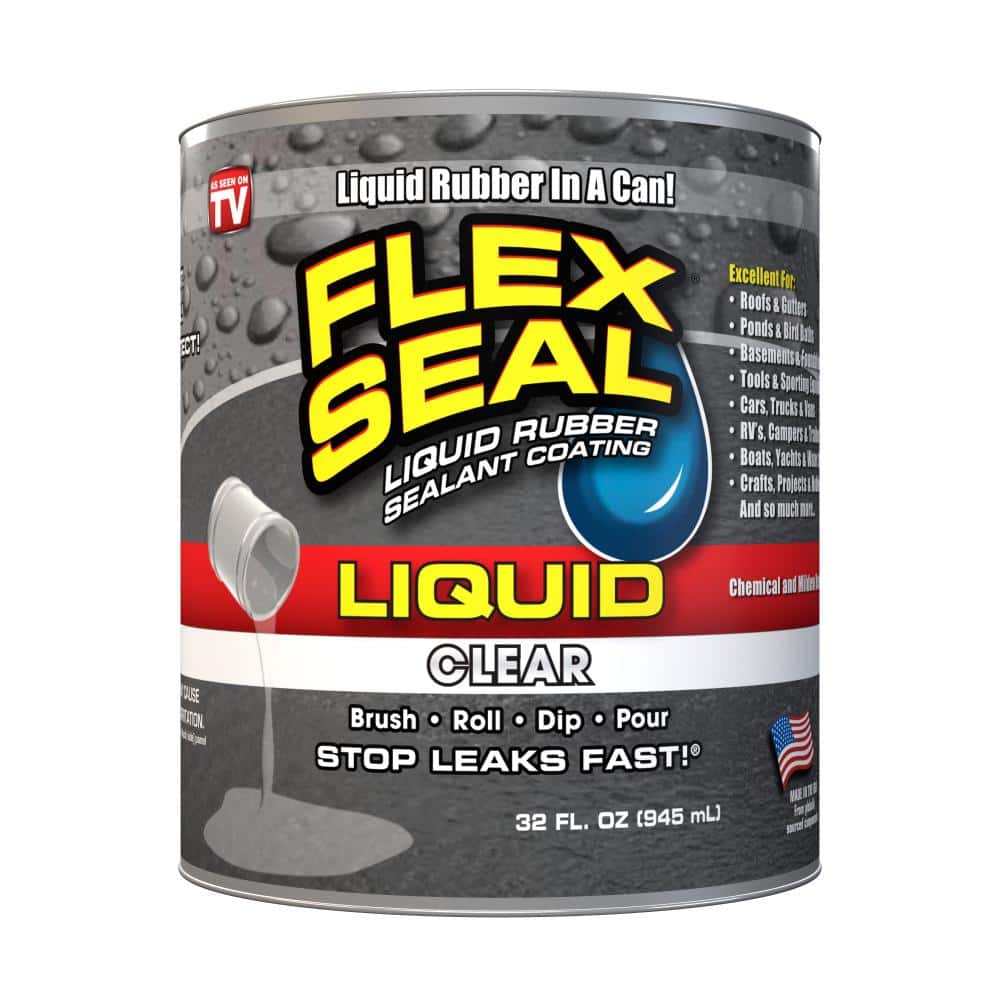 FLEX SEAL FAMILY OF PRODUCTS Flex Seal Liquid Clear 32 Oz. Liquid Rubber Sealant Coating