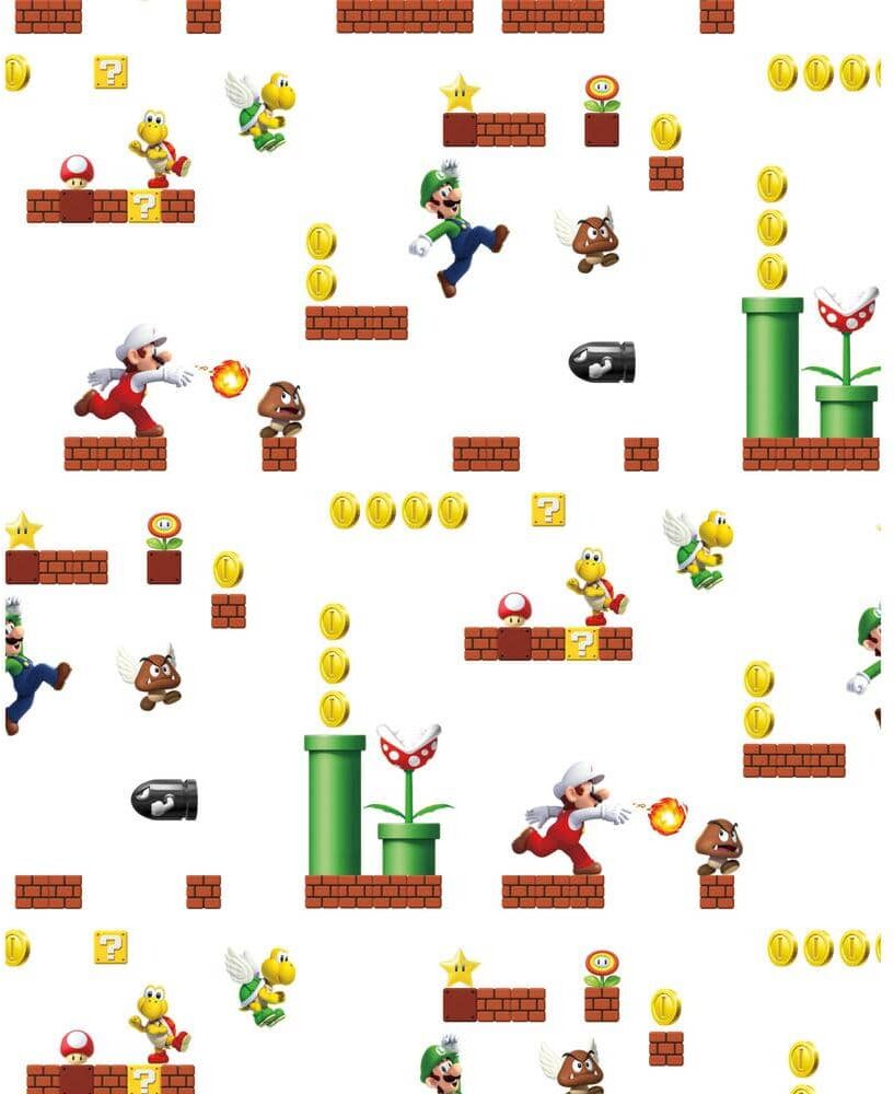 RoomMates Mario Peel and Stick Wallpaper (Covers 28.29 sq. ft.)