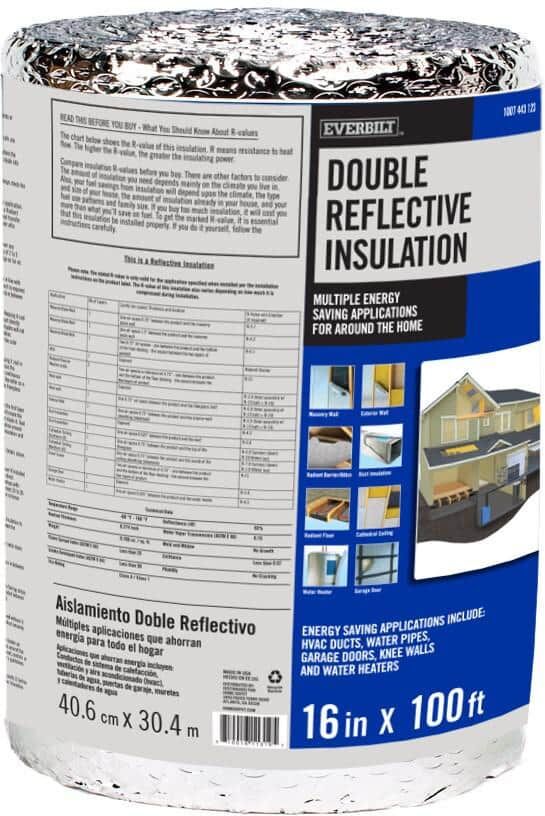 Everbilt 16 in. x 100 ft. Double Reflective Insulation Radiant Barrier