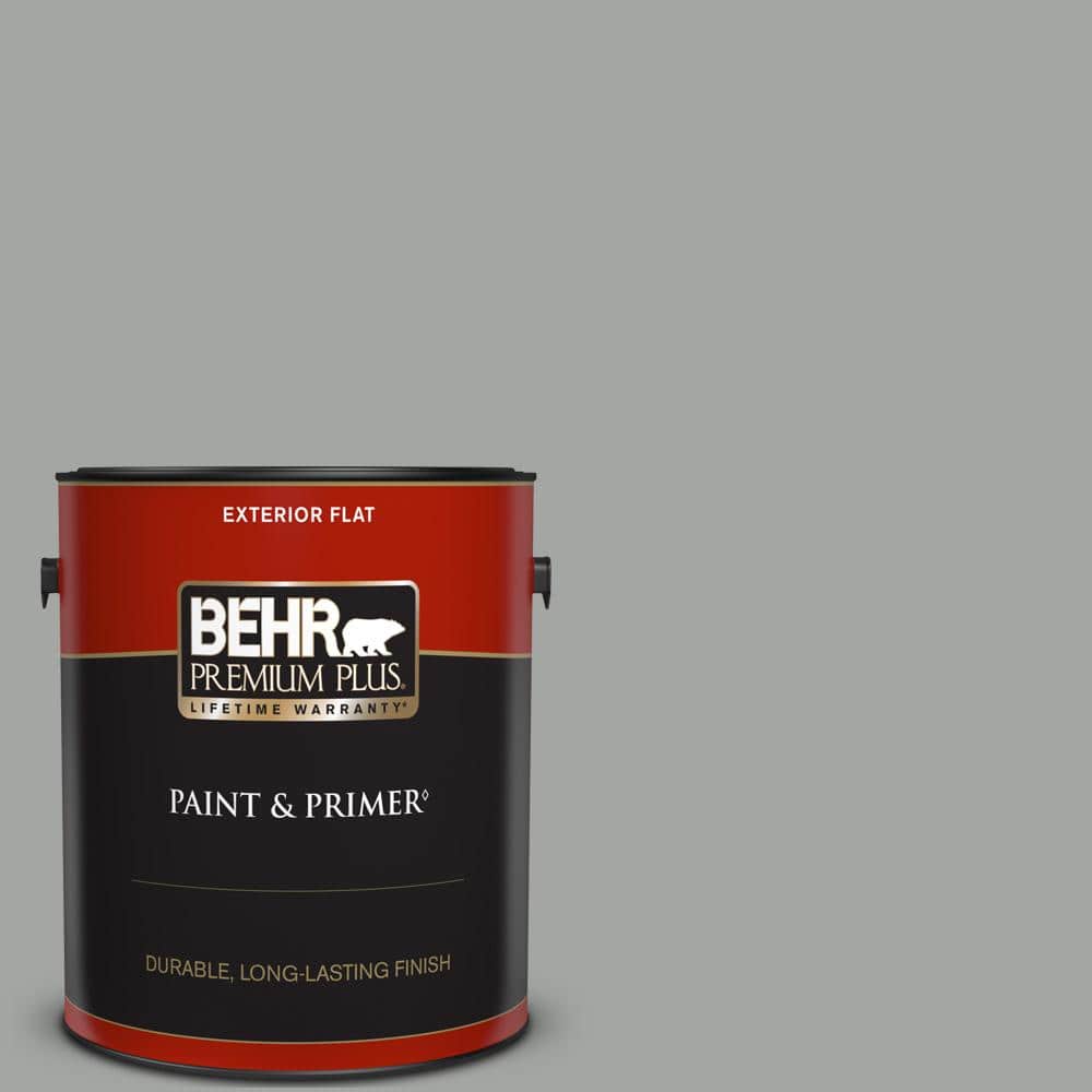 BEHR PREMIUM PLUS 1 gal. #PPU25-16 Chain Reaction Flat Exterior Paint & Primer