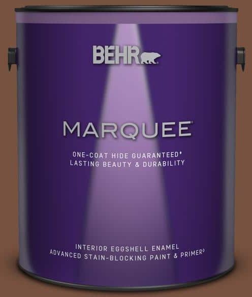 BEHR MARQUEE 1 gal. #240F-7 Root Beer Eggshell Enamel Interior Paint & Primer