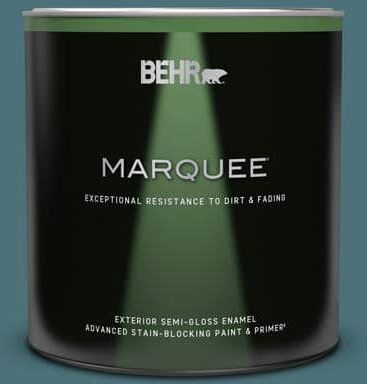 BEHR MARQUEE 1 qt. #S450-6 Tornado Season Semi-Gloss Enamel Exterior Paint & Primer