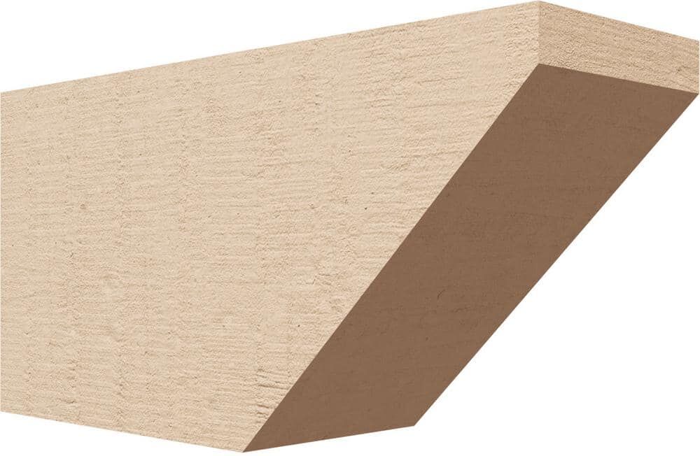 Ekena Millwork 4-in. x 6-in. x 12-in. Concord Woodgrain, Primed Tan Timberthane Polyurethane Rafter Tail Brace