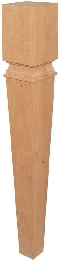 American Pro Decor 35-1/2 in. x 5 in. Unfinished North American Solid Cherry Kitchen Island Leg