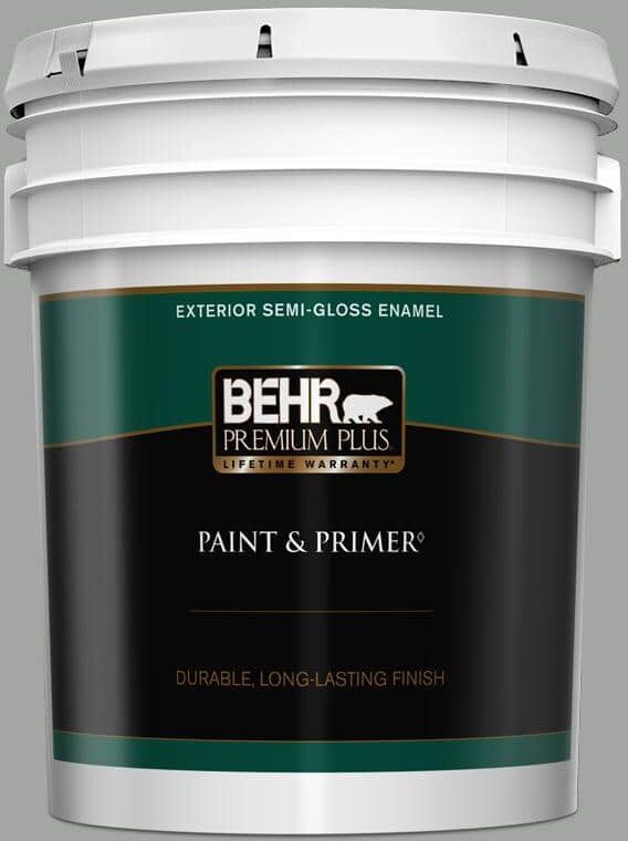 BEHR PREMIUM PLUS 5 gal. #PPU25-16 Chain Reaction Semi-Gloss Enamel Exterior Paint & Primer