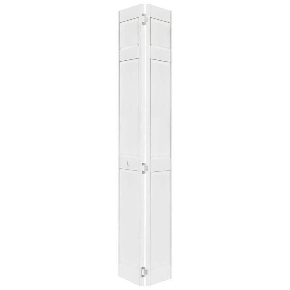Home Fashion Technologies 36 in. x 80 in. 6-Panel White PVC Composite Interior Bi-Fold Door