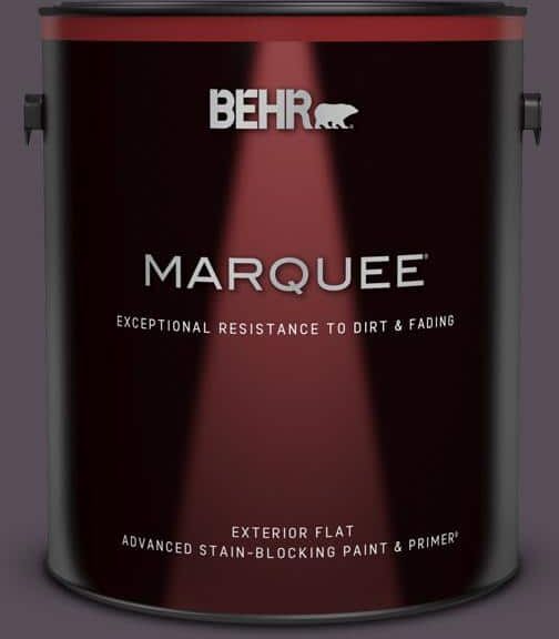 BEHR MARQUEE 1 gal. #670F-7 Blackberry Wine Flat Exterior Paint & Primer