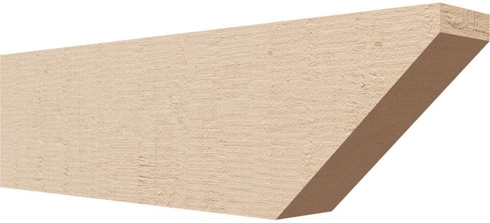 Ekena Millwork 4-in. x 8-in. x 28-in. Concord Woodgrain, Primed Tan Timberthane Polyurethane Rafter Tail Brace