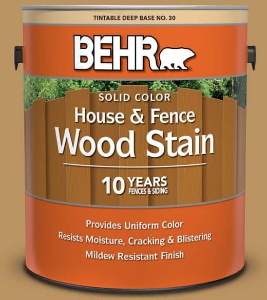 BEHR 1 gal. #S300-5 Spiced Mustard Solid Color House and Fence Exterior Wood Stain