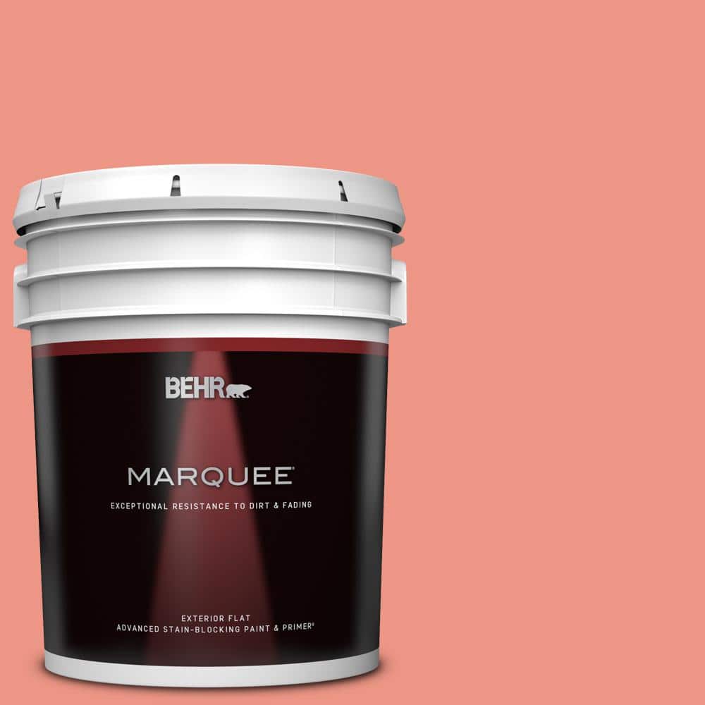BEHR MARQUEE 5 gal. #P180-4 Guava Jelly Flat Exterior Paint & Primer