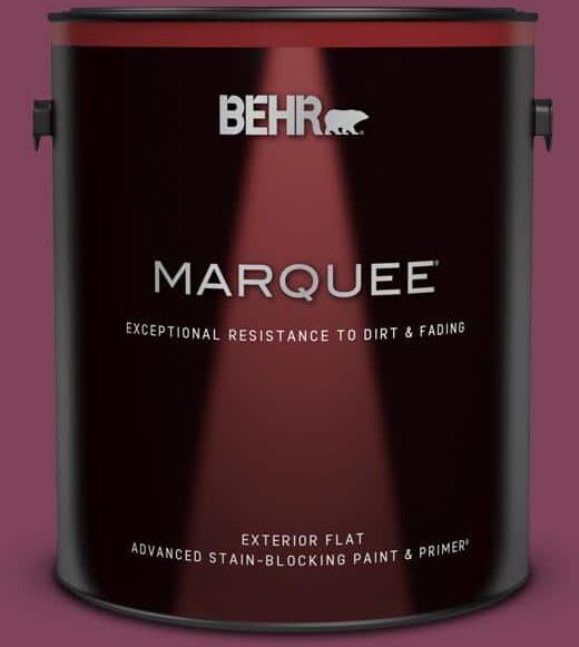 BEHR MARQUEE 1 gal. Home Decorators Collection #HDC-WR14-12 Cheerful Wine Flat Exterior Paint & Primer