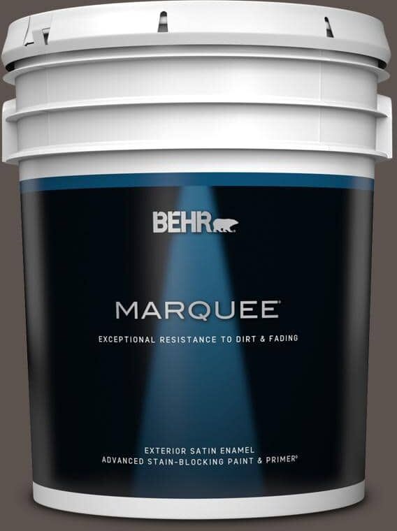 BEHR MARQUEE 5 gal. #MQ2-54 Gardeners Soil Satin Enamel Exterior Paint & Primer