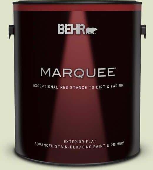 BEHR MARQUEE 1 gal. #M350-2 Aloe Nectar Flat Exterior Paint & Primer