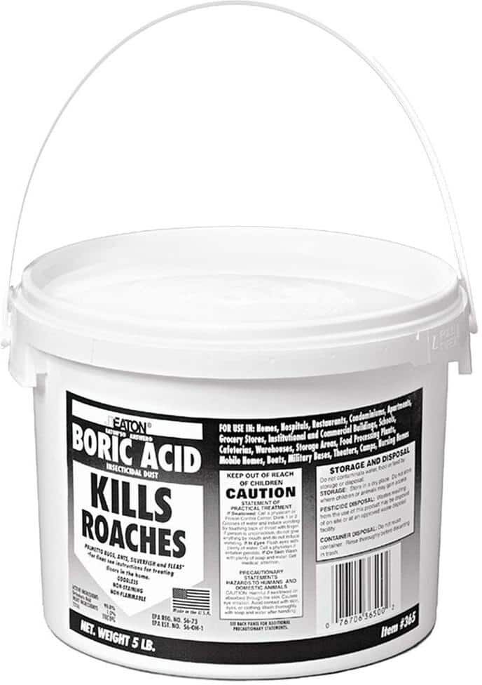 JT Eaton 5 lb. Boric Acid Insecticidal Dust in Resealable Pail (4-Pack)