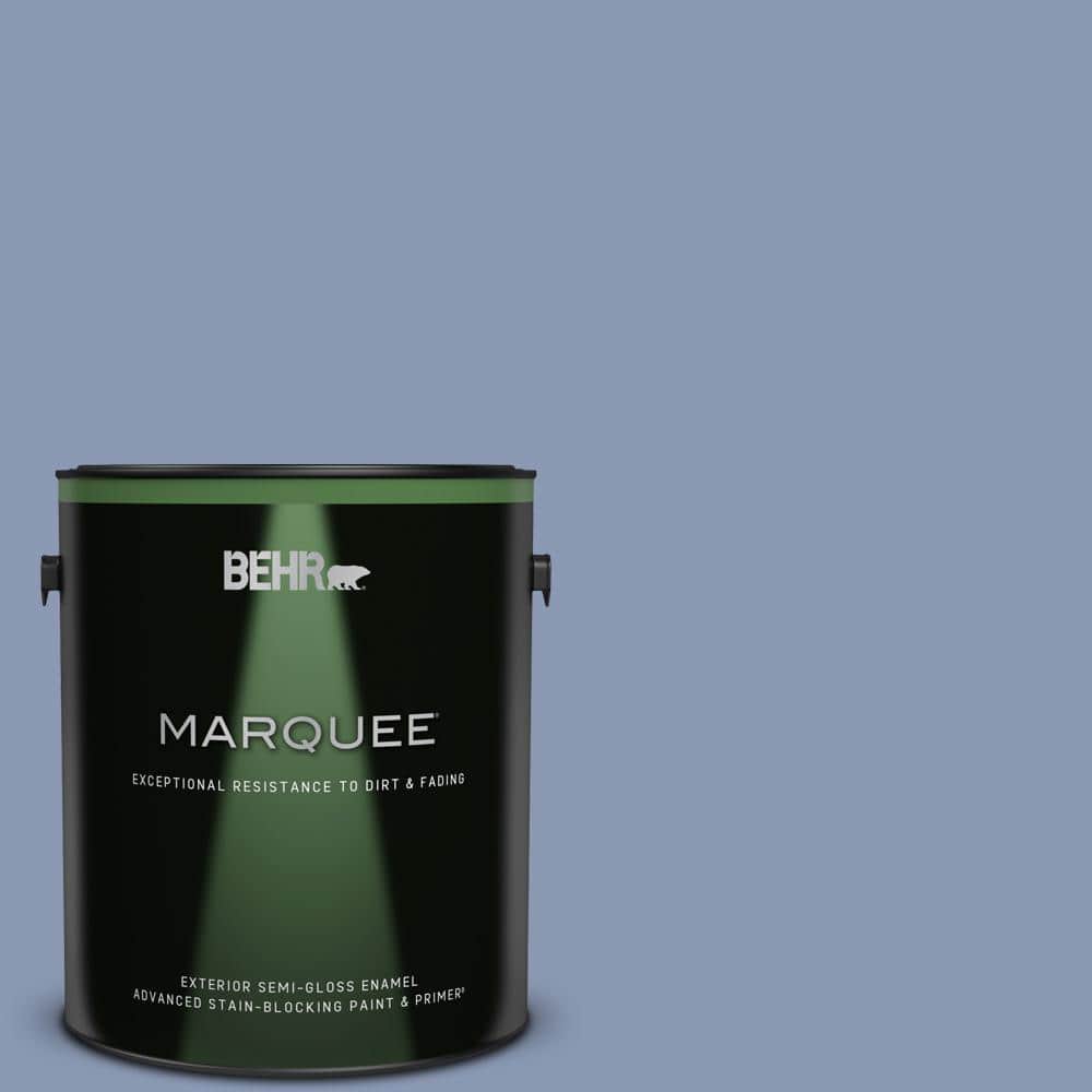 BEHR MARQUEE 1 gal. #600F-5 Blueberry Buckle Semi-Gloss Enamel Exterior Paint & Primer