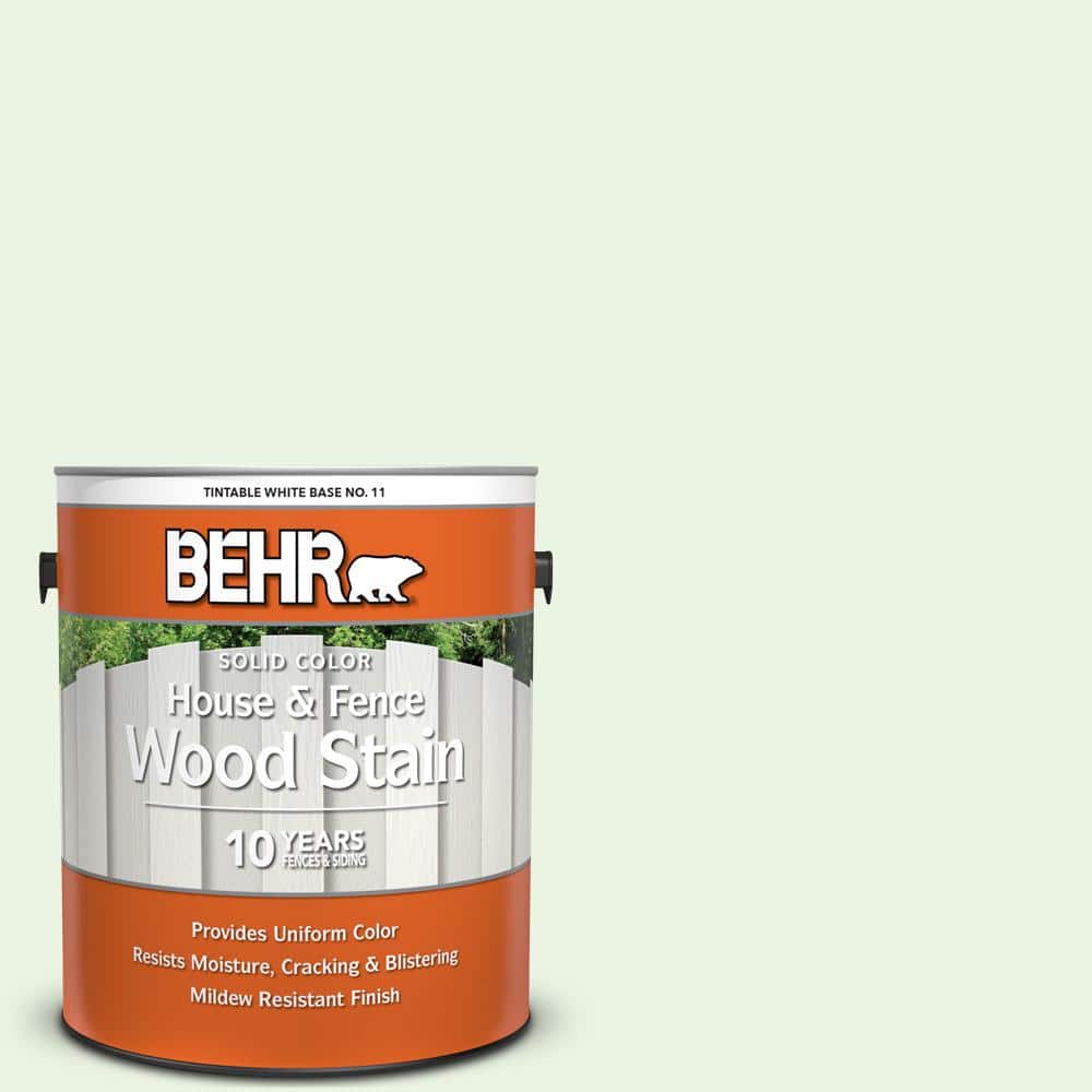 BEHR 1 gal. #430A-1 Mint Hint Solid Color House and Fence Exterior Wood Stain