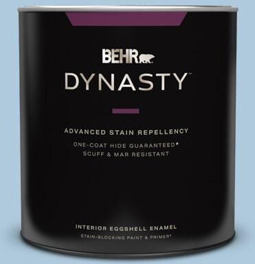 BEHR DYNASTY 1 qt. #M510-2 Life At Sea Eggshell Enamel Interior Stain-Blocking Paint & Primer