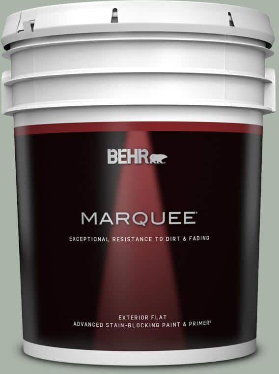 BEHR MARQUEE 5 gal. #BXC-38 Alpine Air Flat Exterior Paint & Primer