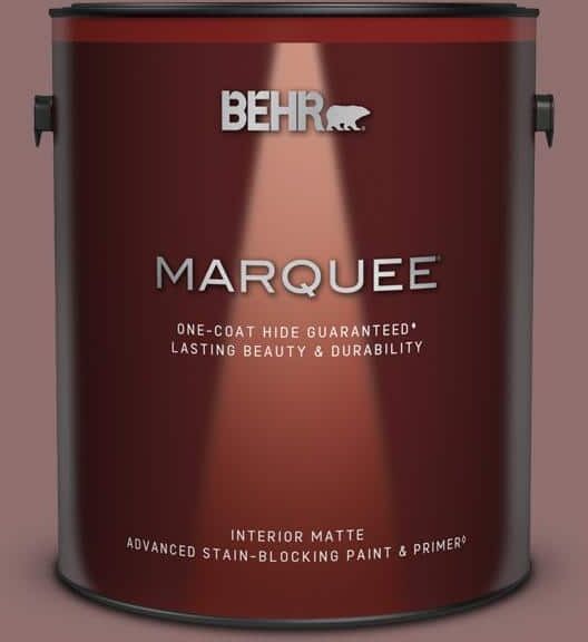 BEHR MARQUEE 1 gal. #MQ1-47 Touch of Class One-Coat Hide Matte Interior Paint & Primer